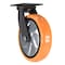 Vestil Polyurethane Swivel Caster 8 In. Diameter x 2 In. Width 925 Lb. Capacity Orange/Silver CST-E6-8X2PUP-S - alternate 5